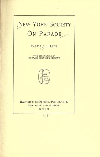 New York society on parade